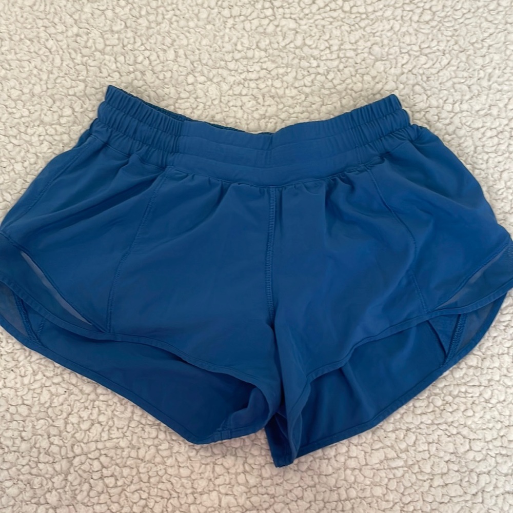 Blue Lulu Lemon shorts- size 6